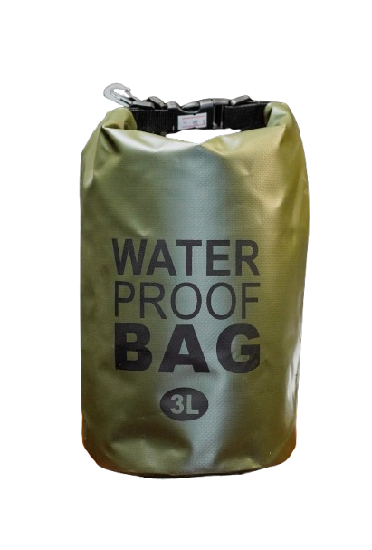 Compact Waterproof Dry Bag – 3L (Green)