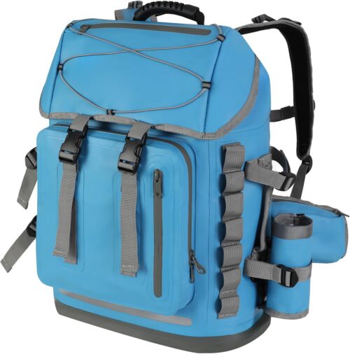 MORXPLOR Waterproof Backpack, Heavy Duty Hiking Backpack,35L Roll Top Closure with Lid, Cushioned Floating Dry Bag Waterproof
