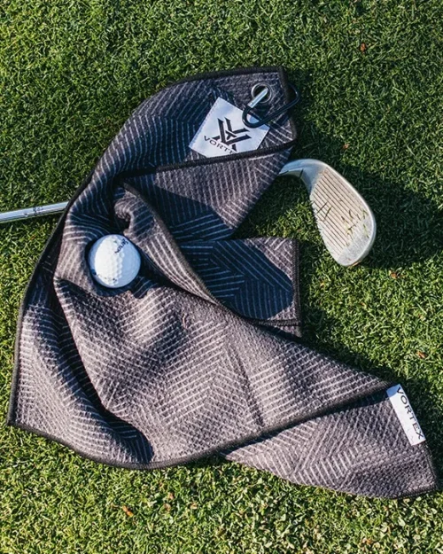 Vortex Center Cut Camo Golf Towel