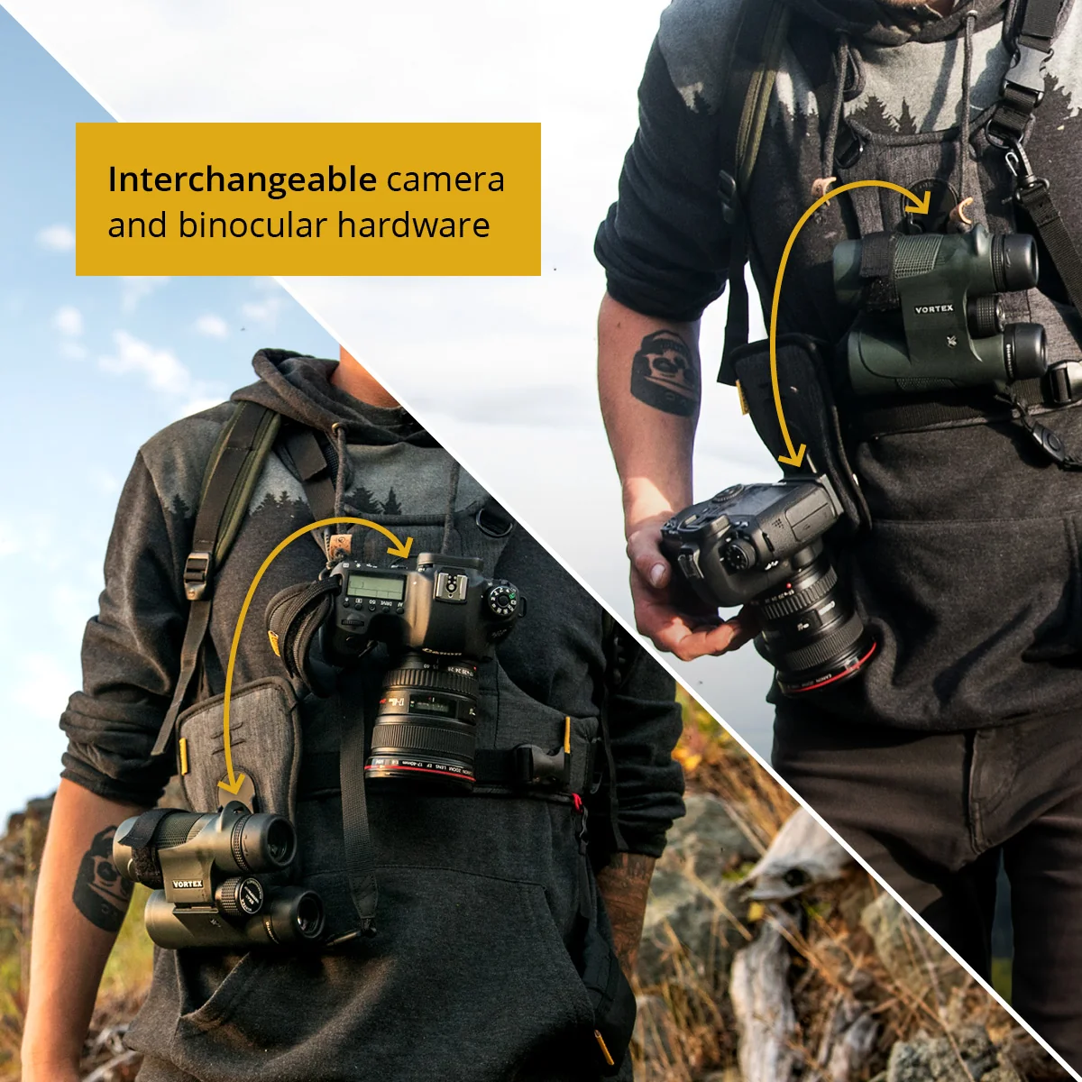 Cotton Carrier CCS G3 Camo Binocular & Camera Harness - Image 6