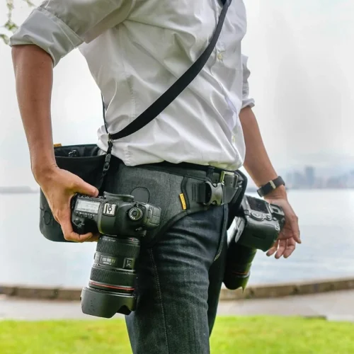 Cotton Carrier SlingBelt Carrying System for 2 Cameras