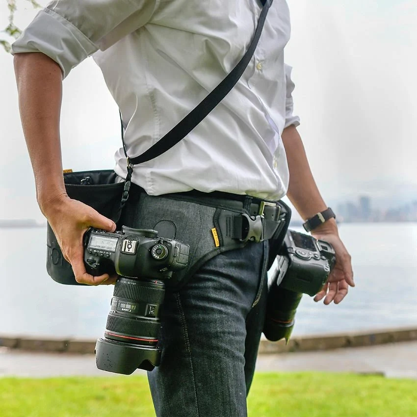 Cotton Carrier SlingBelt Carrying System for 2 Cameras