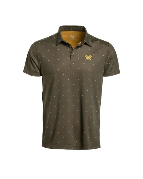 Vortex Axis Ridge Pattern Golf Polo