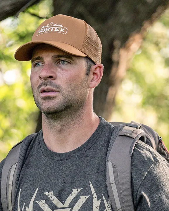 Vortex Peakline Silicone Logo Cap - Caramel